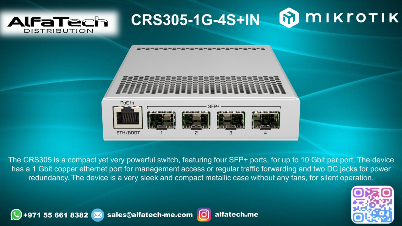 High-Speed Connectivity for Growing Networks with MikroTik CRS305-1G-4S+IN