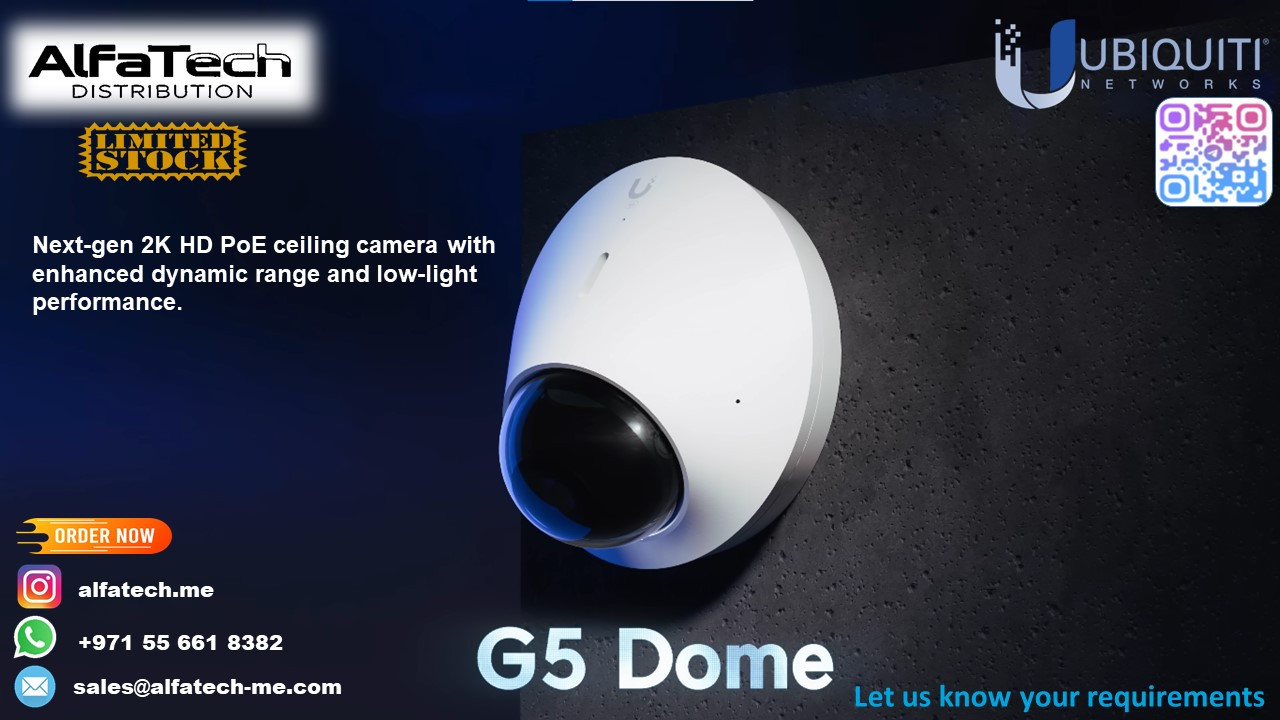Smart Indoor Surveillance with UVC-G5-Dome – Compact, Clear, and Connected