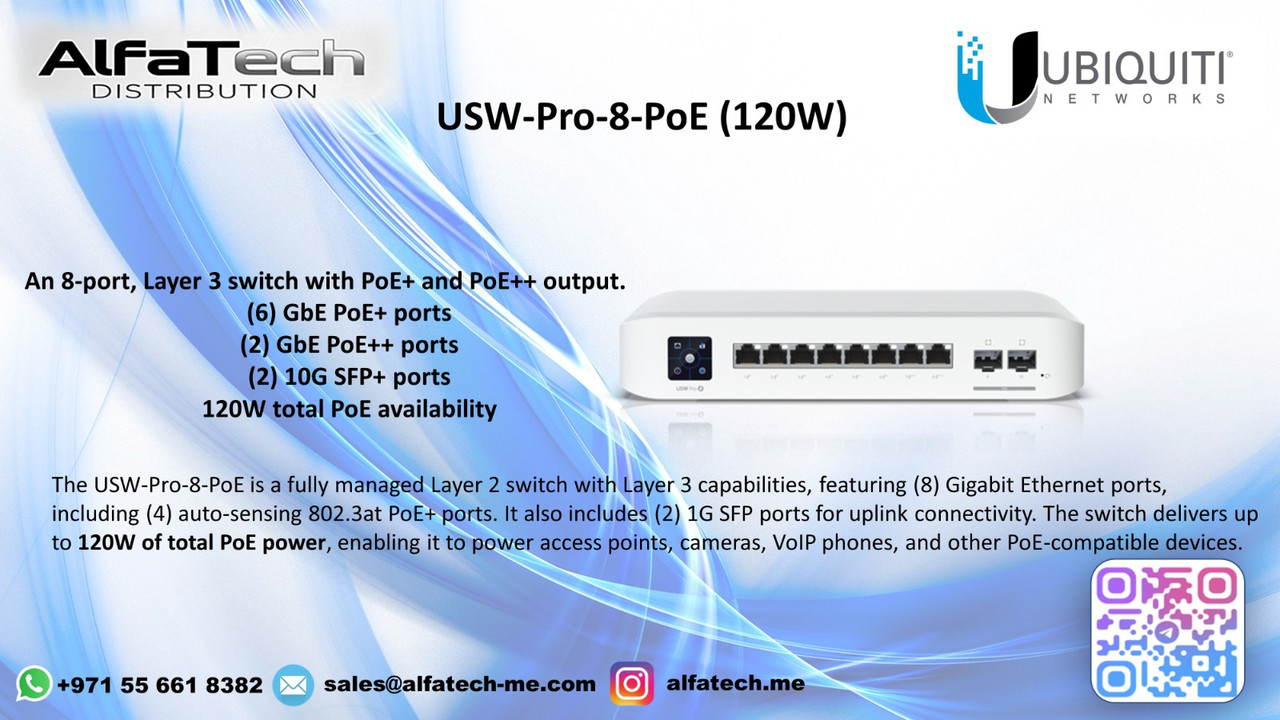 Supercharging Network Infrastructure with the Ubiquiti USW-Pro-8-PoE (120W)