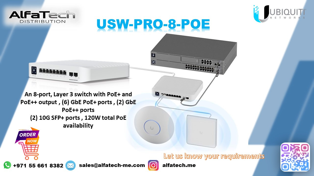 Ubiquiti USW-PRO-8-POE – Silent Power for High-Performance Networks