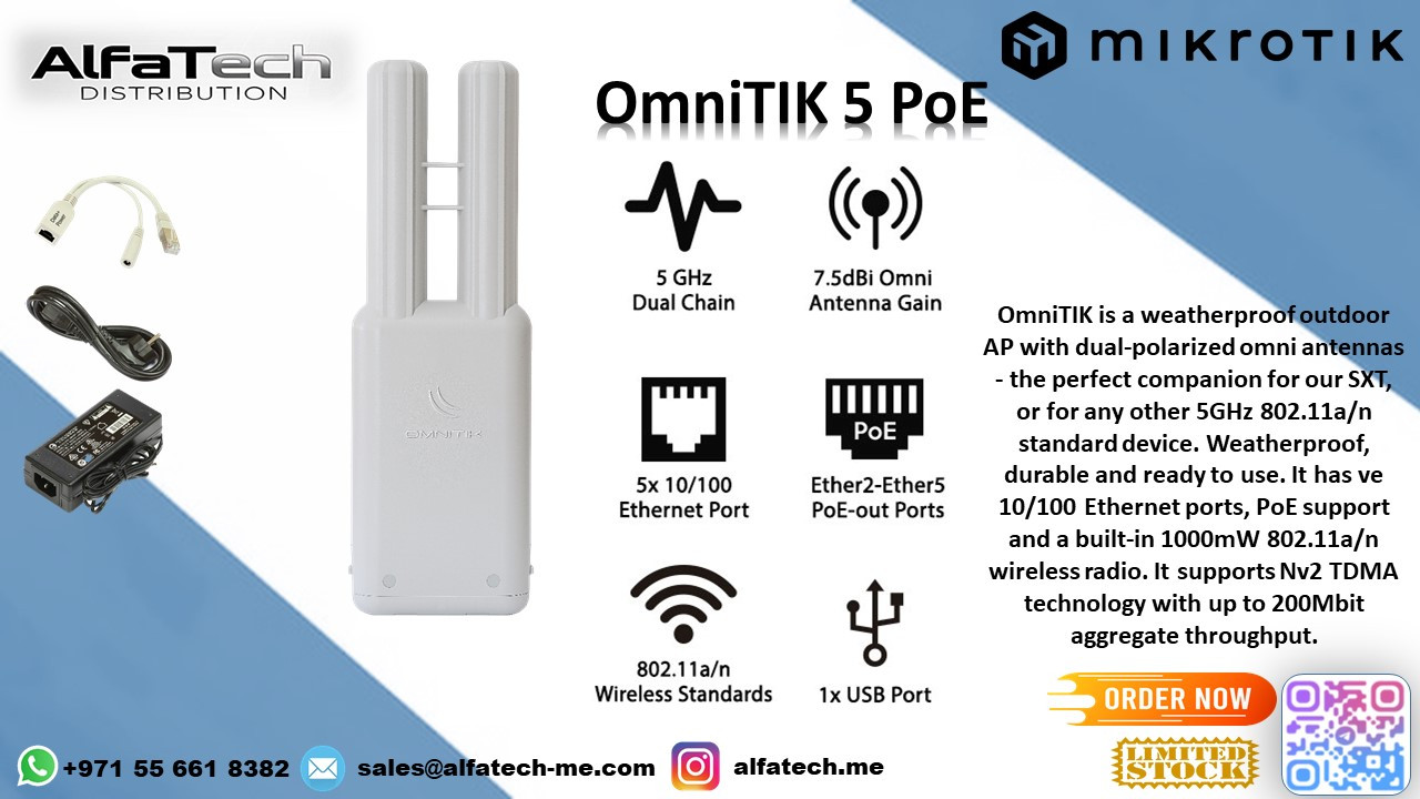 Expanding Outdoor Connectivity with MikroTik OmniTIK 5 PoE