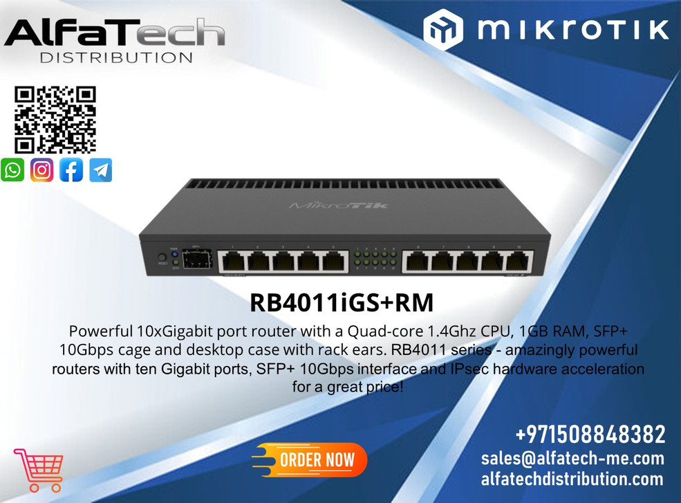 Powering Business Growth with the MikroTik RB4011iGS+RM