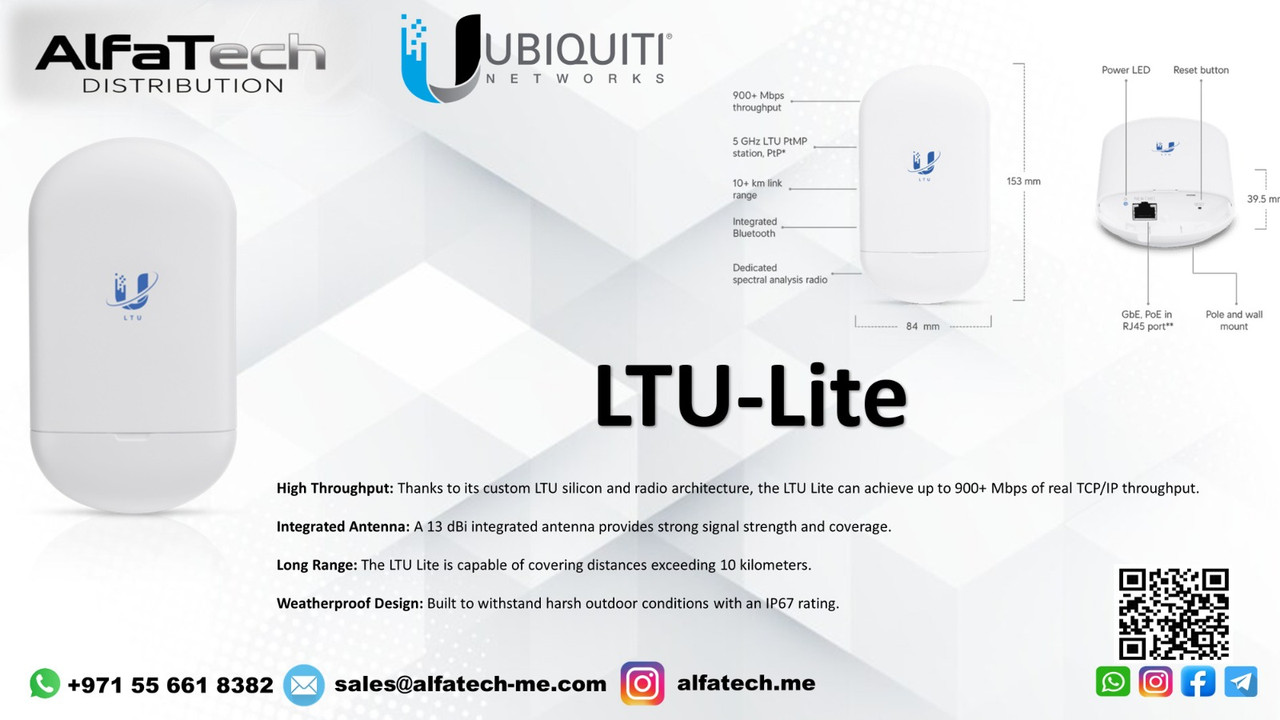Achieving High-Performance, Long-Range Links with the Ubiquiti LTU-Lite