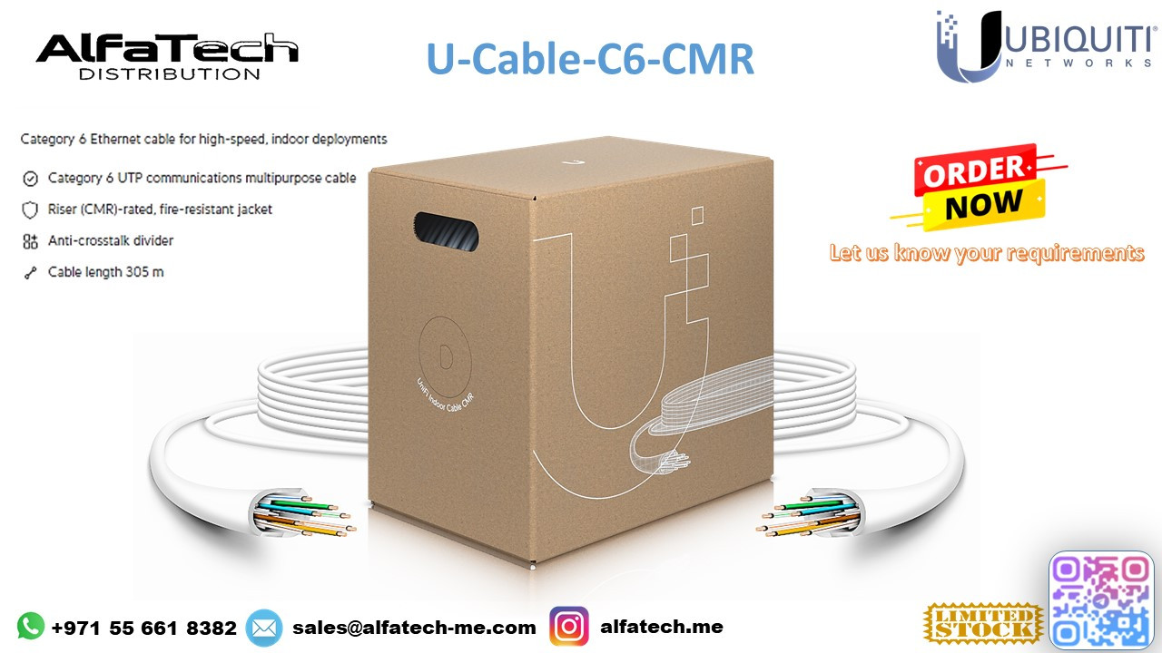 Reliable Structured Cabling with Ubiquiti U-Cable-C6-CMR