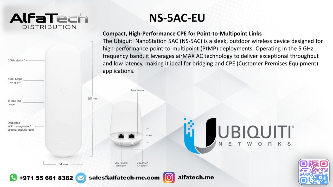 Ubiquiti NS-5AC: Bridging Distances Wirelessly