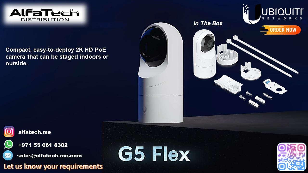 Ubiquiti UVC-G5-Flex – Versatile 5MP Surveillance in a Compact Form
