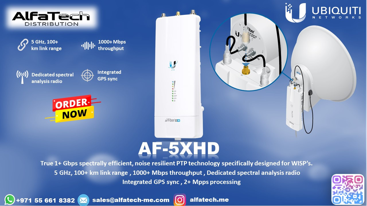 High-Performance Wireless Backhaul with Ubiquiti AF-5XHD
