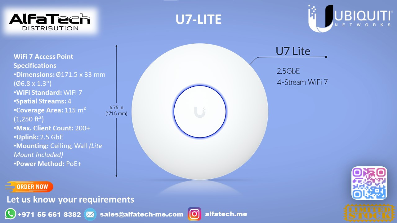 Compact Yet Powerful Wi-Fi 7 with Ubiquiti U7-Lite