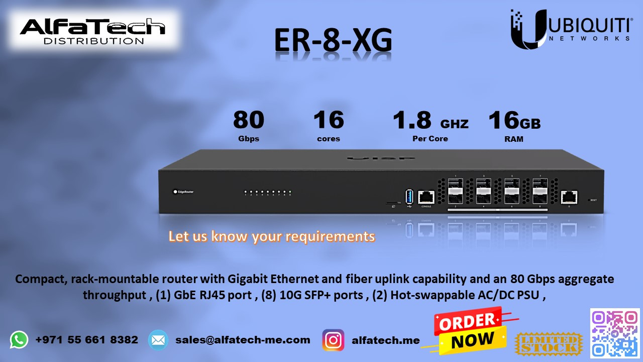 High-Capacity Routing with Ubiquiti EdgeRouter ER-8-XG