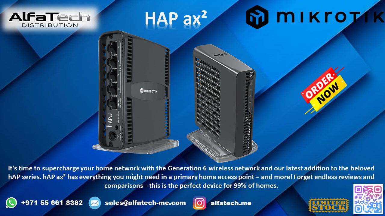 High-Performance Home & Office Networking with hAP ax²