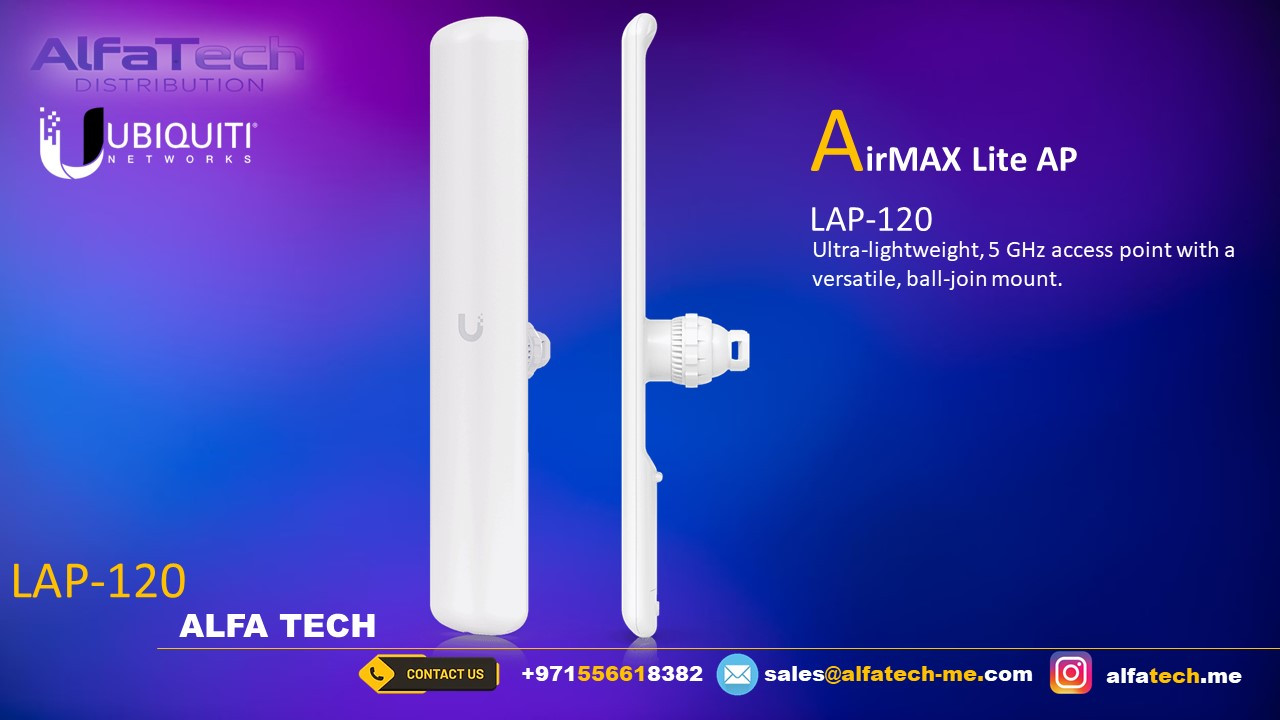 Ubiquiti LiteAP AC LAP-120 – High-Performance 5 GHz Sector Access Point (Ready Stock)