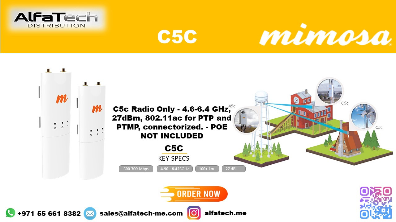 Mimosa C5c – Modular Connectorized Client and Backhaul Radio