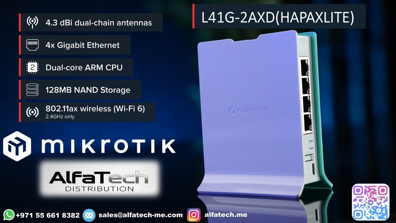 Affordable Wi-Fi 6 Upgrade with MikroTik L41G-2AXD (hAP ax lite)