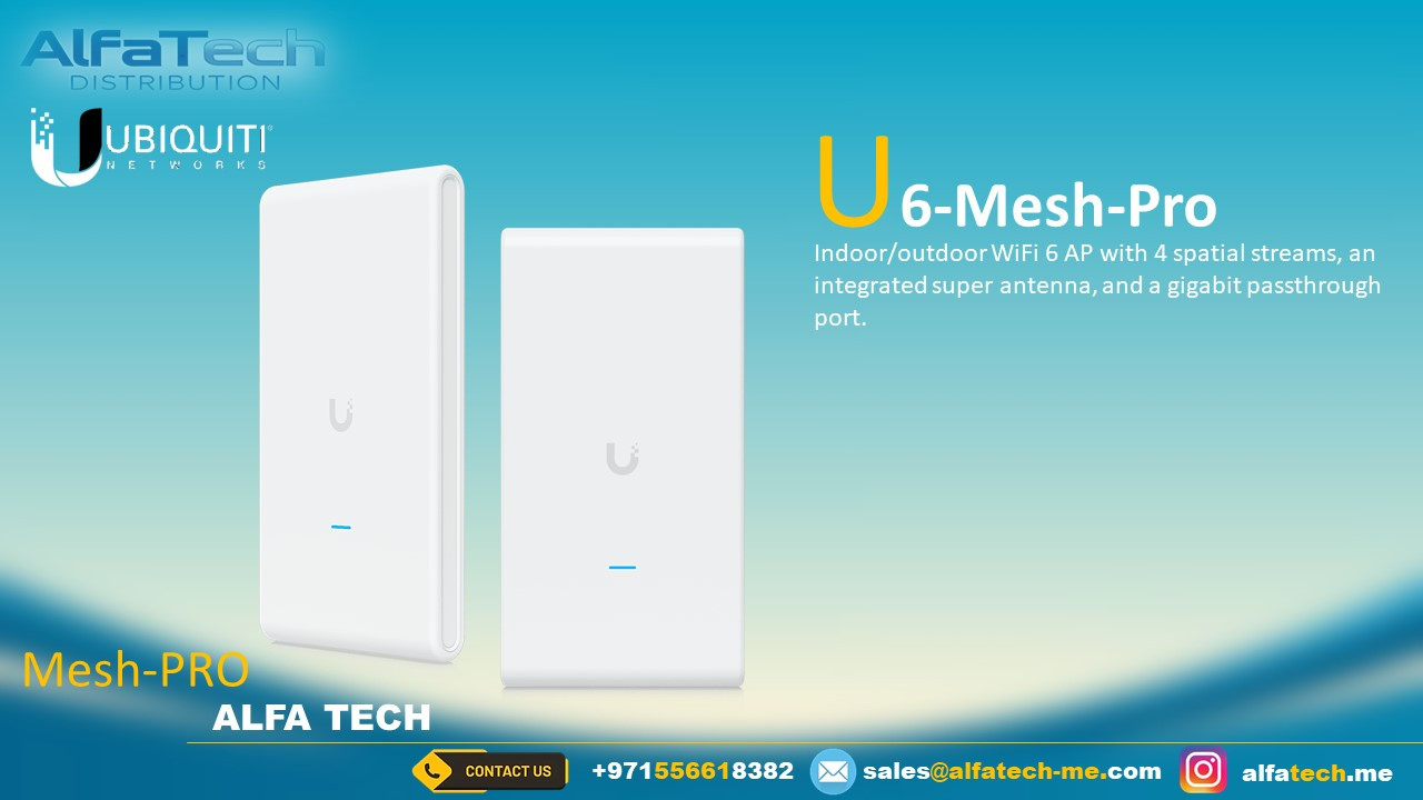 Ubiquiti UniFi U6-Mesh-Pro – High-Performance WiFi 6 Outdoor Access Point