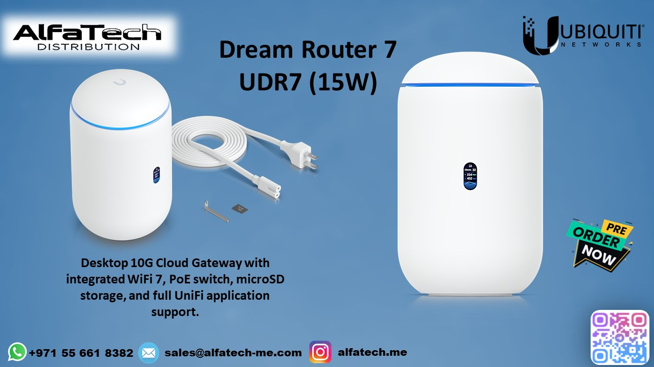 Reliable Home & Small Business Networking with UDR7 (15W)