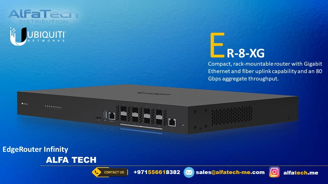 Ubiquiti EdgeRouter Infinity (ER-8-XG) – Ultimate 10G Routing Power for Enterprise Networks