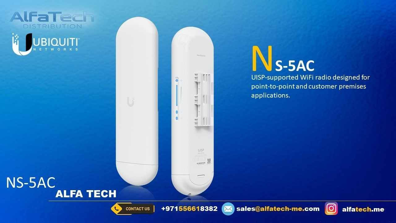 Ubiquiti NanoStation AC (NS-5AC) – High-Performance Outdoor Wireless Bridge for Reliable Connectivity
