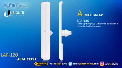 Ubiquiti LiteAP AC LAP-120 – High-Performance 5 GHz Sector Access Point (Ready Stock)