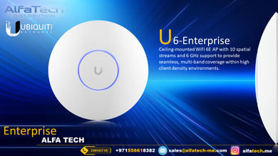 Ubiquiti UniFi U6-Enterprise – High-Capacity WiFi 6 Access Point for Enterprise Networks