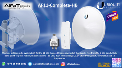 Delivering Long-Range, High-Capacity Backhaul with Ubiquiti AF11-Complete-HB