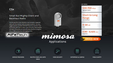 Mimosa C5x – Small But Mighty Client and Backhaul Radio