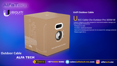 UACC Cat5e Outdoor Pro Cable – 305M White