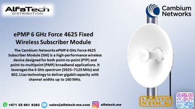 Reliable 6 GHz Wireless Connectivity with ePMP 6 GHz Force 4625 SM