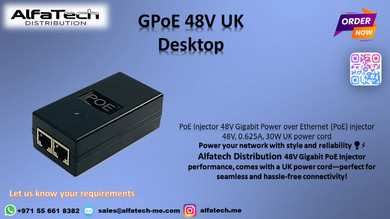 Reliable Power Solution with GPoE 48V UK Desktop