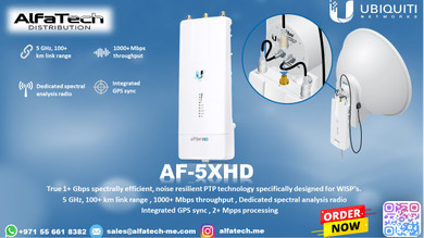 Ubiquiti AF-5XHD: High-Performance 5GHz Carrier Backhaul Radio for Ultra-Reliable Links