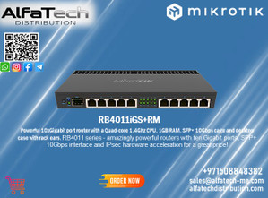 High-Performance Networking with MikroTik RB4011iGS+RM