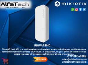 Mikrotik RBWAP2ND device with a powerful directional antenna