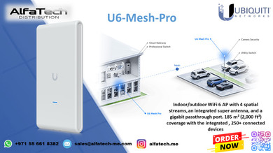 Ubiquiti U6-Mesh-Pro: High-Powered Wi-Fi 6 Mesh Access Point for Wide-Area Coverage