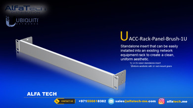 UACC-Rack-Panel-Brush-1U – Professional Cable Management Brush Panel for Network Racks