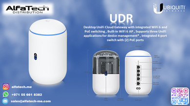 Ubiquiti Dream Router (UDR): All-in-One Wi-Fi 6 Router with Advanced Networking Features
