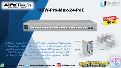 Ubiquiti USW-Pro-Max-24-PoE: High-Performance Managed Switch with Advanced PoE Capabilities