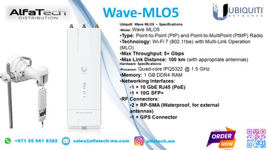 High-Performance Wireless Backhaul with Wave-MLO5