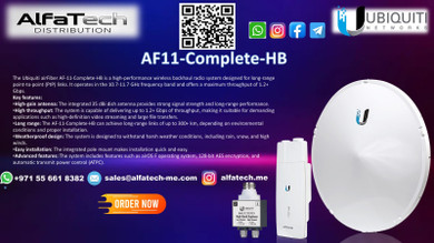 Ubiquiti AF11-Complete-HB: High-Band Licensed Backhaul for Maximum Performance and Reliability