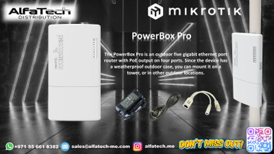 MikroTik PowerBox Pro: Outdoor PoE Router with Gigabit Ports for Reliable Networking