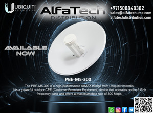 Ubiquiti PBE-M5-300: High-Gain 5GHz PowerBeam for Long-Range Wireless Links