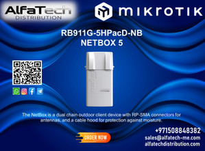 MikroTik NetBox 5: Weatherproof 5GHz Wireless Device for High-Speed Outdoor Links