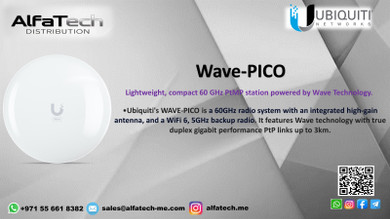 Ubiquiti Wave-Pico: Compact 60 GHz PtMP Station for High-Speed Wireless Connectivity"