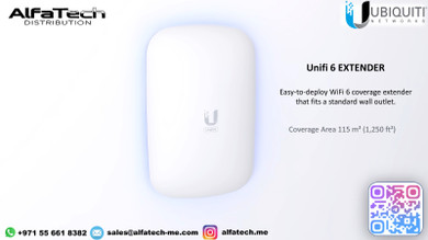 Ubiquiti U6 Extender: Plug-and-Play Wi-Fi 6 Coverage Expansion for Seamless Connectivity