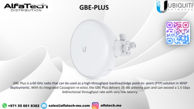 Ubiquiti GigaBeam Plus (GBE-PLUS): 60 GHz High-Capacity Wireless Bridge with Gigabit Performance