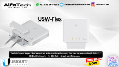 Ubiquiti USW-Flex: Compact and Versatile PoE Switch for Outdoor and Indoor Use