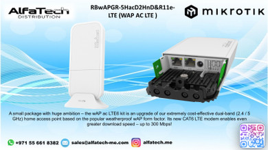 MikroTik wAP ac LTE: Dual-Band Wireless Router with Integrated LTE Modem