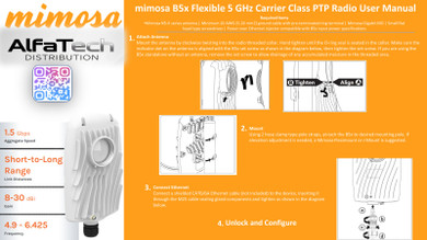 Mimosa B5x: High-Performance 5 GHz Backhaul Radio with Modular Antenna Options