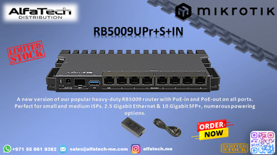 High-Performance Power and Networking with MikroTik RB5009UPr+S+IN