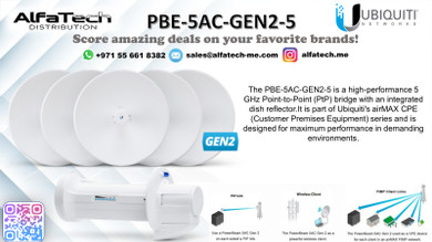 High-Performance Point-to-Point Connectivity with Ubiquiti PBE-5AC-GEN2-5