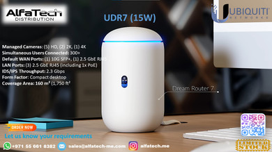 Reliable Home & Small Business Networking with UDR7 (15W)