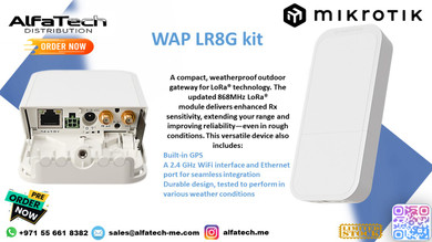 Long-Range IoT Connectivity with MikroTik wAP LR8G Kit